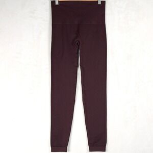 SPANX‎ Leggings High Waist Size Large Burgundy L